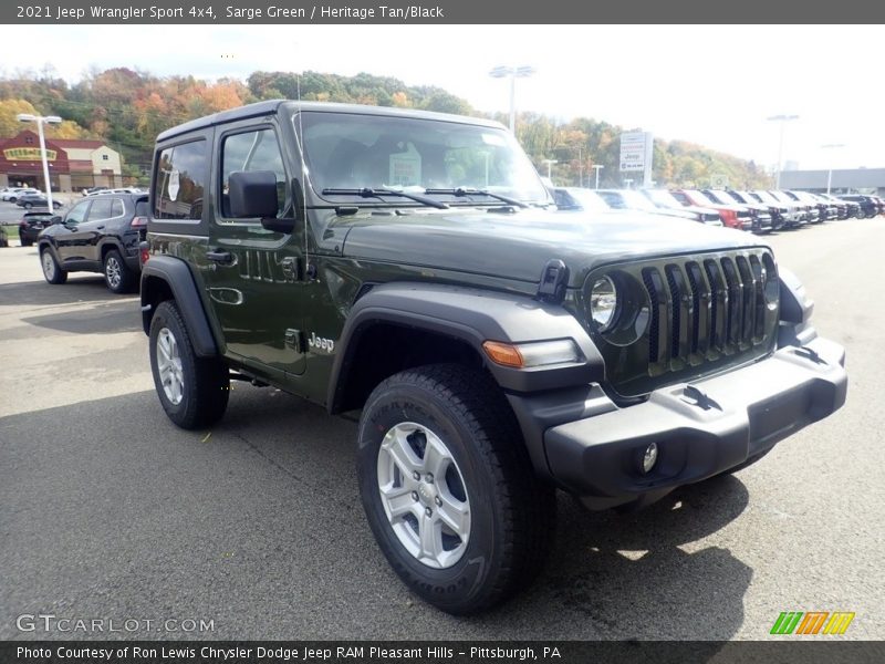 Sarge Green / Heritage Tan/Black 2021 Jeep Wrangler Sport 4x4
