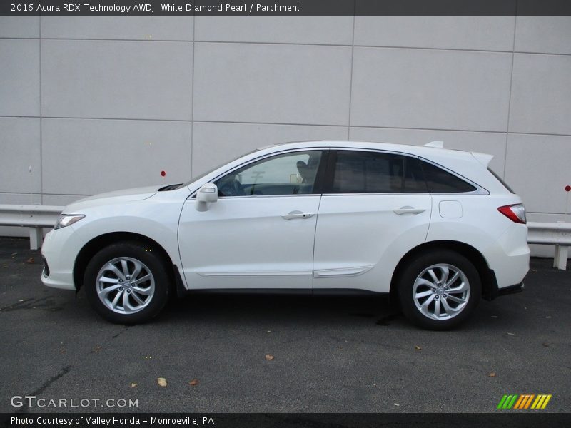 White Diamond Pearl / Parchment 2016 Acura RDX Technology AWD