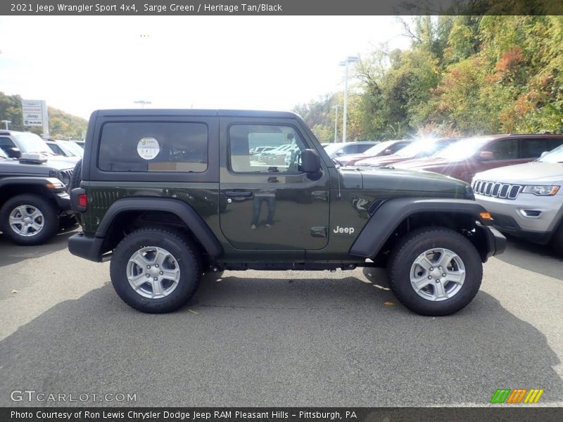 Sarge Green / Heritage Tan/Black 2021 Jeep Wrangler Sport 4x4