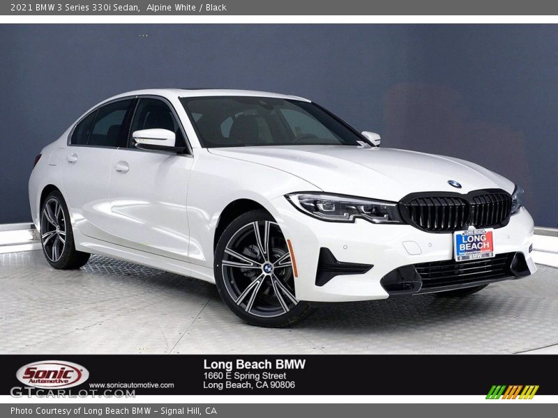 Alpine White / Black 2021 BMW 3 Series 330i Sedan
