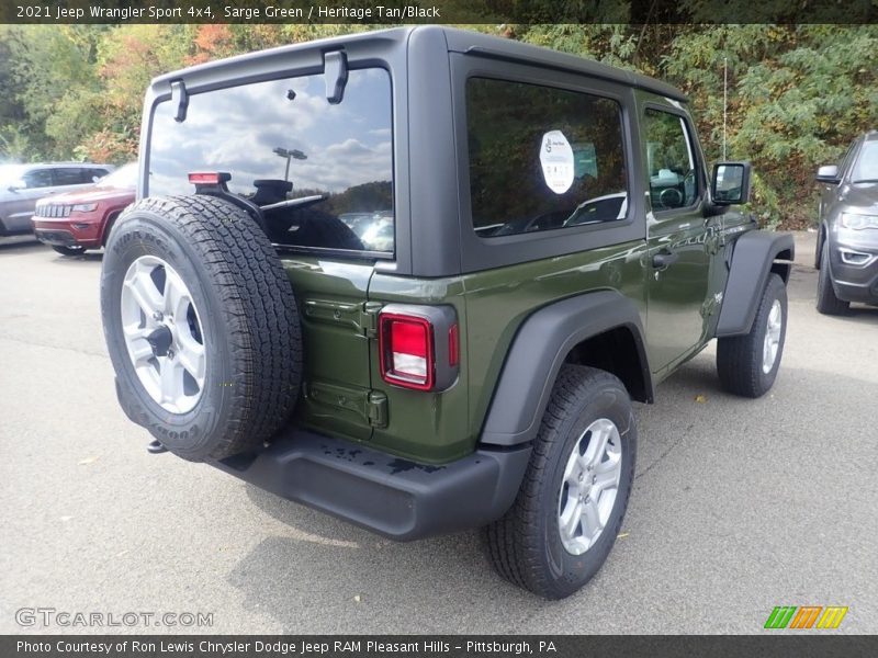 Sarge Green / Heritage Tan/Black 2021 Jeep Wrangler Sport 4x4