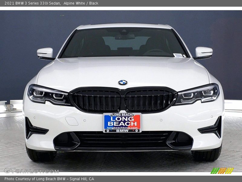 Alpine White / Black 2021 BMW 3 Series 330i Sedan