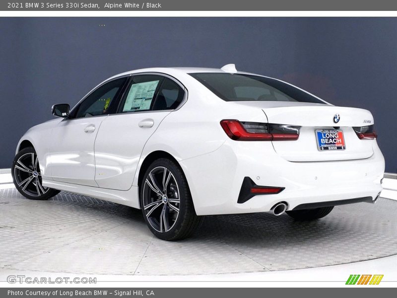 Alpine White / Black 2021 BMW 3 Series 330i Sedan