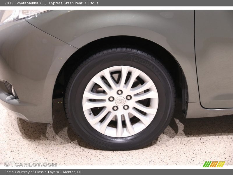 Cypress Green Pearl / Bisque 2013 Toyota Sienna XLE