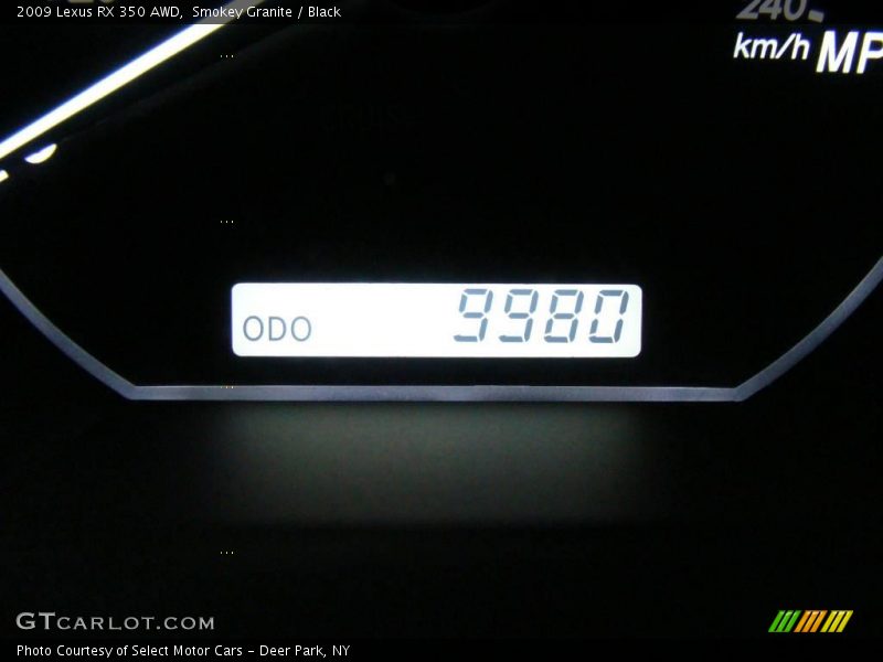 Smokey Granite / Black 2009 Lexus RX 350 AWD