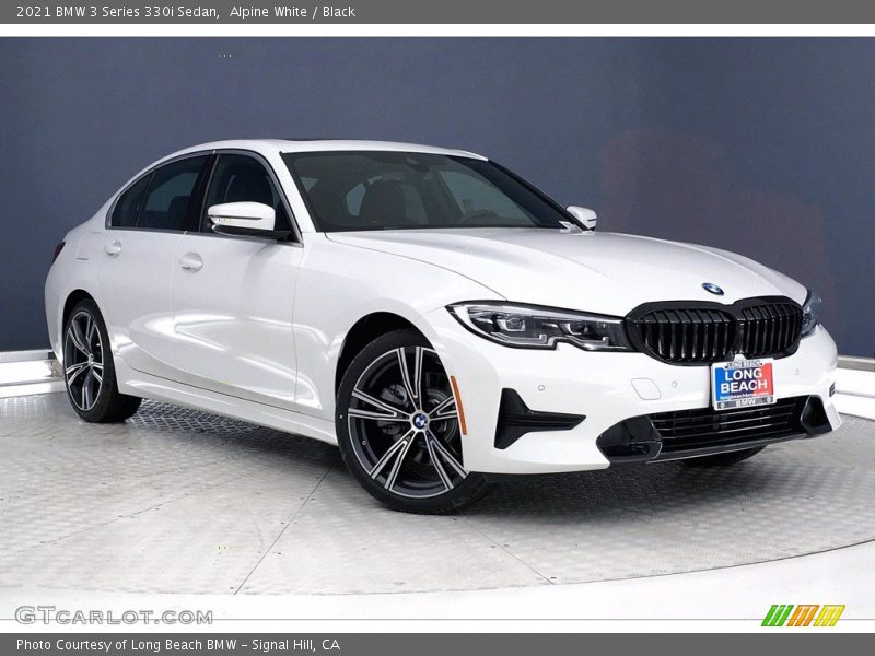 Alpine White / Black 2021 BMW 3 Series 330i Sedan