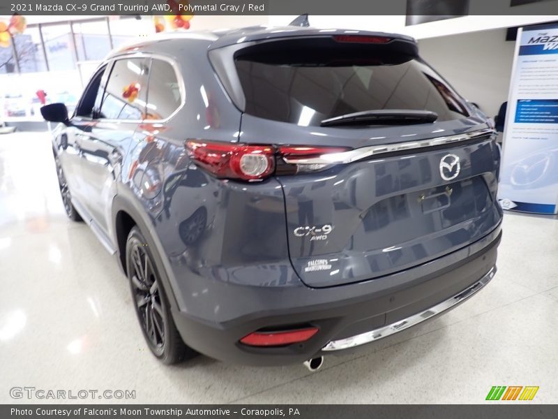 Polymetal Gray / Red 2021 Mazda CX-9 Grand Touring AWD