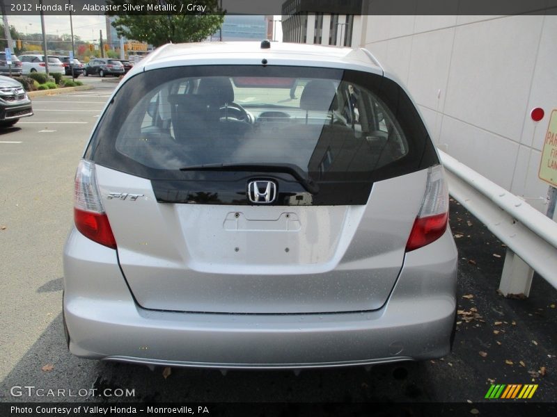 Alabaster Silver Metallic / Gray 2012 Honda Fit