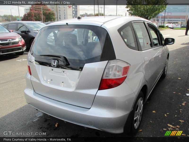 Alabaster Silver Metallic / Gray 2012 Honda Fit
