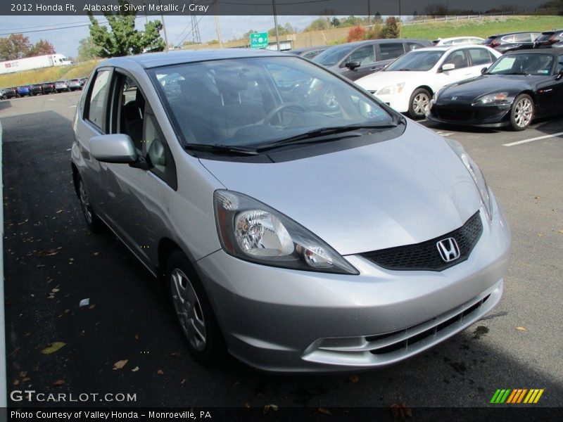 Alabaster Silver Metallic / Gray 2012 Honda Fit