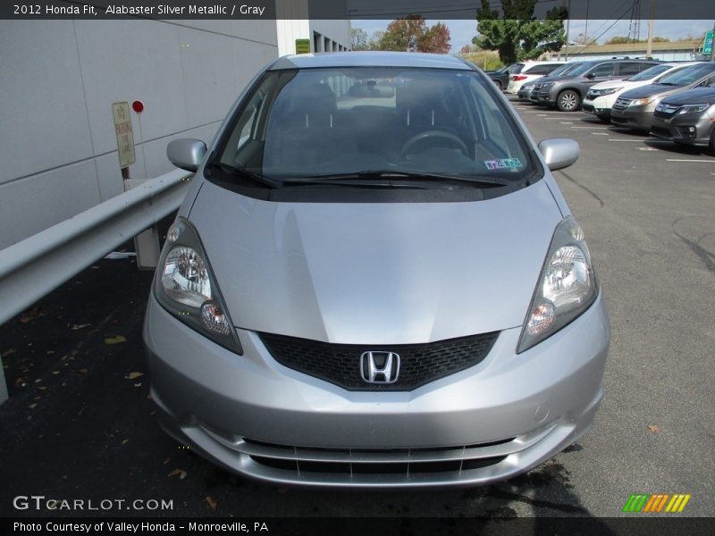 Alabaster Silver Metallic / Gray 2012 Honda Fit