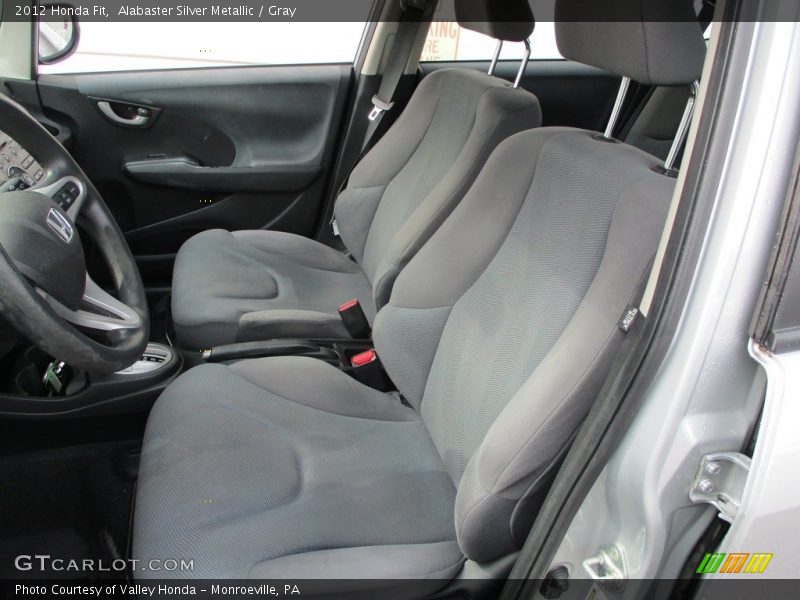 Alabaster Silver Metallic / Gray 2012 Honda Fit