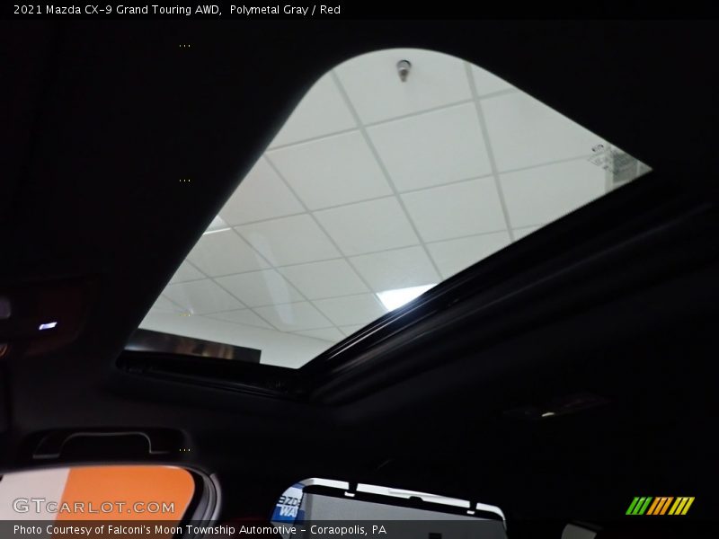 Polymetal Gray / Red 2021 Mazda CX-9 Grand Touring AWD