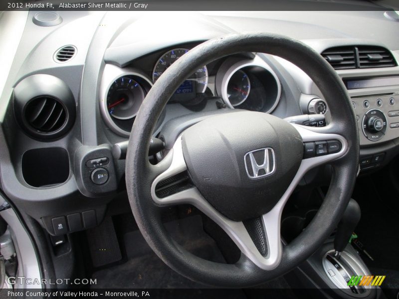 Alabaster Silver Metallic / Gray 2012 Honda Fit