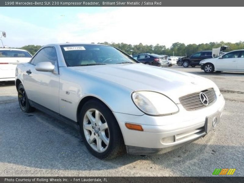 Brilliant Silver Metallic / Salsa Red 1998 Mercedes-Benz SLK 230 Kompressor Roadster