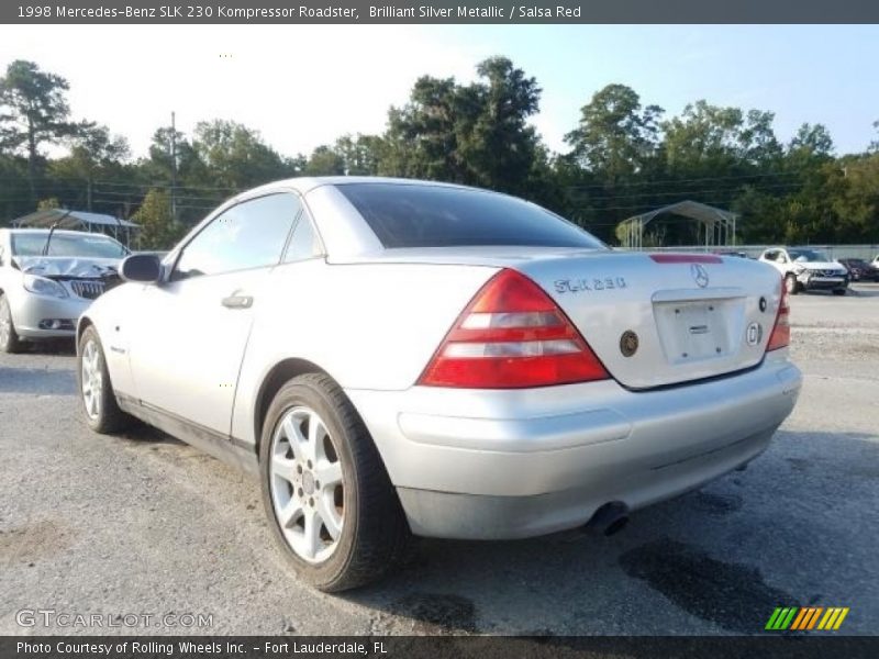 Brilliant Silver Metallic / Salsa Red 1998 Mercedes-Benz SLK 230 Kompressor Roadster