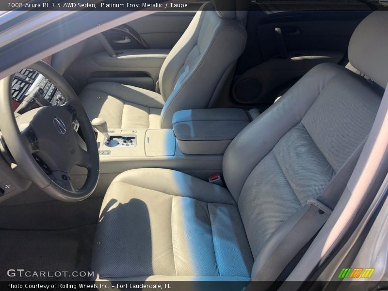Platinum Frost Metallic / Taupe 2008 Acura RL 3.5 AWD Sedan