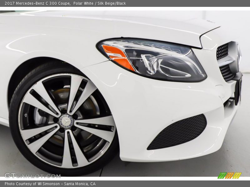 Polar White / Silk Beige/Black 2017 Mercedes-Benz C 300 Coupe