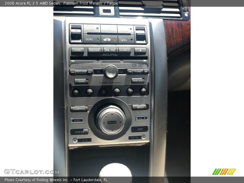 Platinum Frost Metallic / Taupe 2008 Acura RL 3.5 AWD Sedan