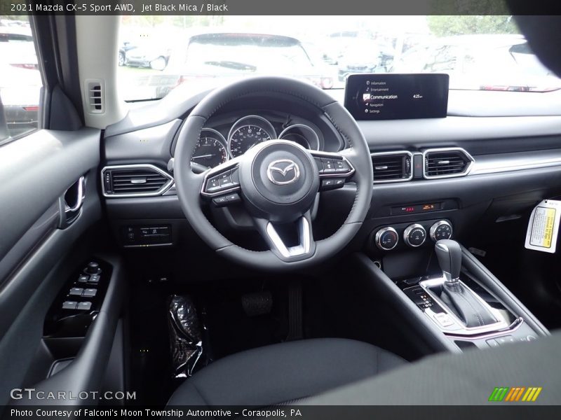 Jet Black Mica / Black 2021 Mazda CX-5 Sport AWD