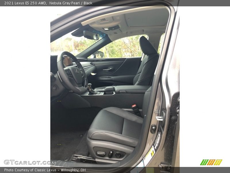 Nebula Gray Pearl / Black 2021 Lexus ES 250 AWD