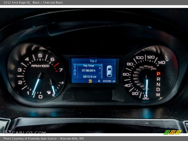 Black / Charcoal Black 2012 Ford Edge SE