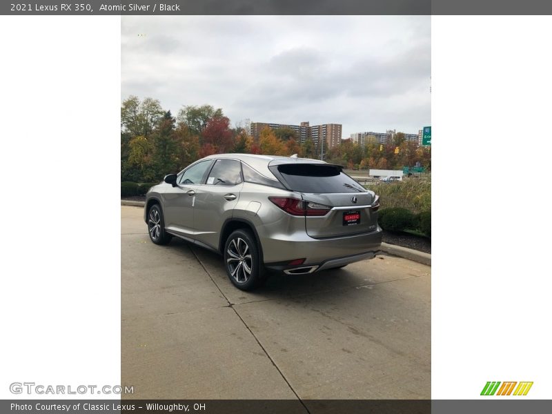 Atomic Silver / Black 2021 Lexus RX 350