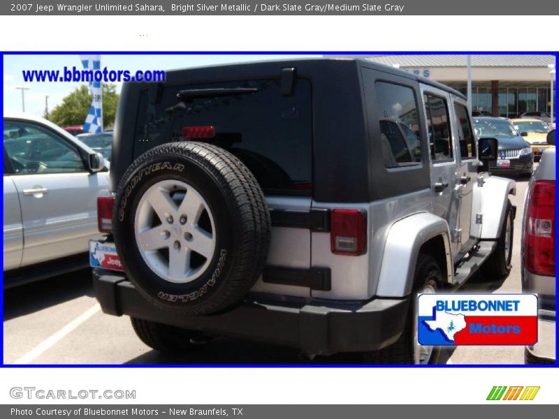 Bright Silver Metallic / Dark Slate Gray/Medium Slate Gray 2007 Jeep Wrangler Unlimited Sahara