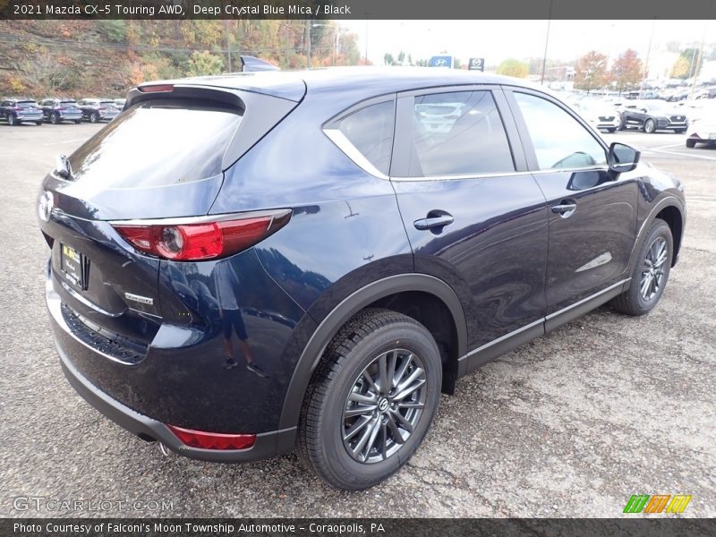 Deep Crystal Blue Mica / Black 2021 Mazda CX-5 Touring AWD
