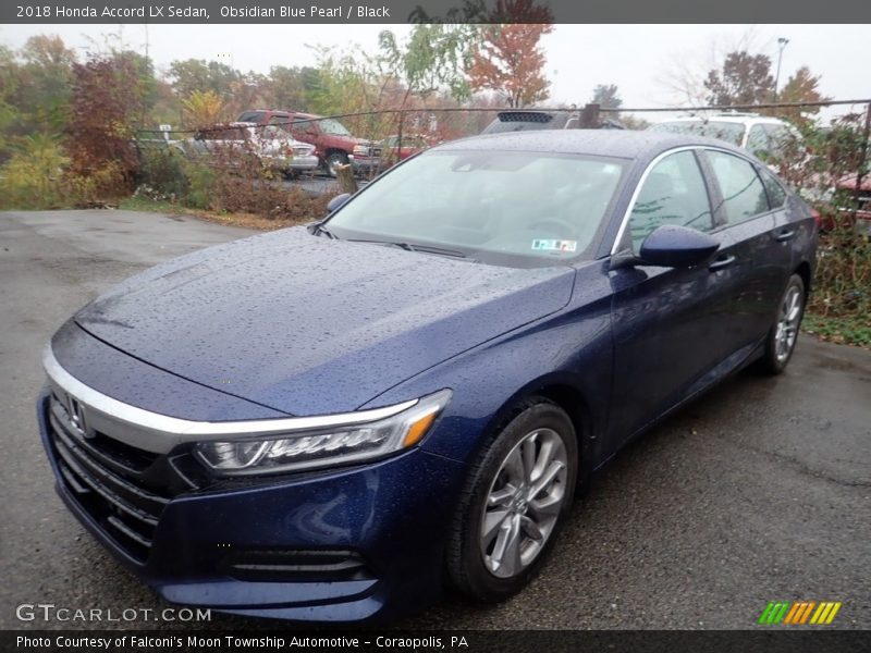 Obsidian Blue Pearl / Black 2018 Honda Accord LX Sedan
