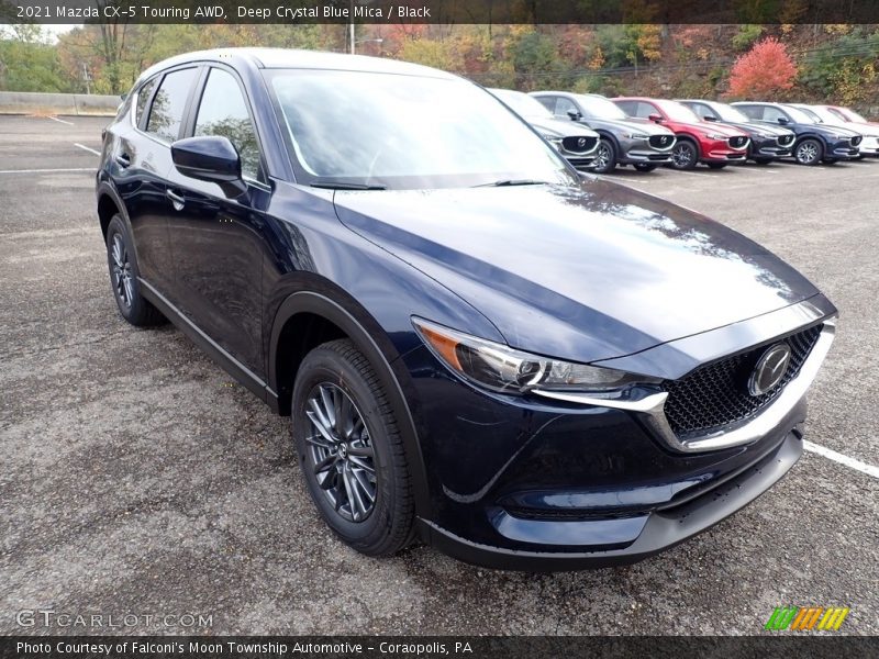 Deep Crystal Blue Mica / Black 2021 Mazda CX-5 Touring AWD