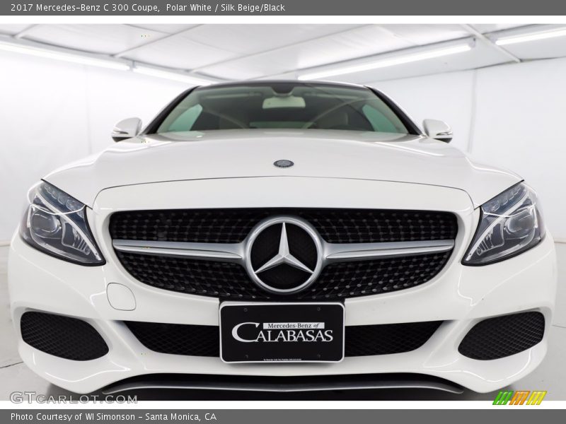 Polar White / Silk Beige/Black 2017 Mercedes-Benz C 300 Coupe