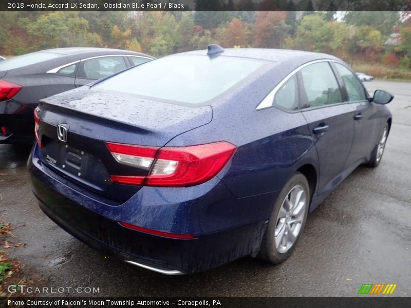 Obsidian Blue Pearl / Black 2018 Honda Accord LX Sedan