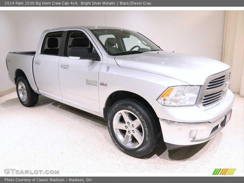 Bright Silver Metallic / Black/Diesel Gray 2014 Ram 1500 Big Horn Crew Cab 4x4
