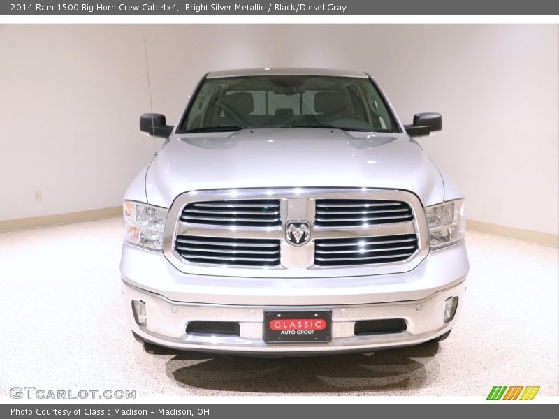 Bright Silver Metallic / Black/Diesel Gray 2014 Ram 1500 Big Horn Crew Cab 4x4
