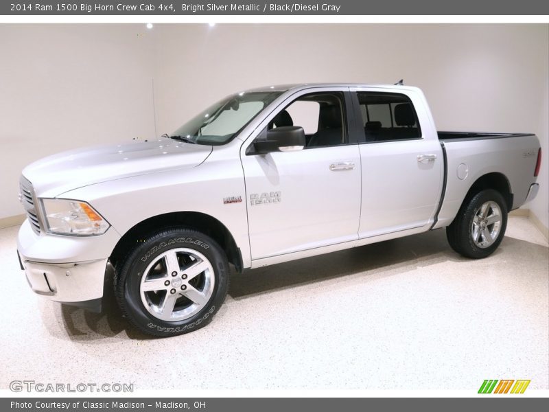 Bright Silver Metallic / Black/Diesel Gray 2014 Ram 1500 Big Horn Crew Cab 4x4