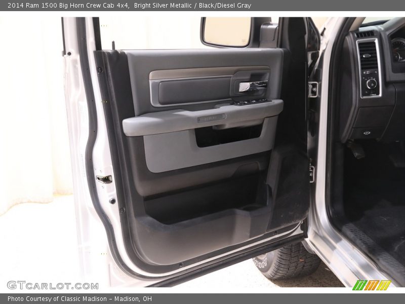 Bright Silver Metallic / Black/Diesel Gray 2014 Ram 1500 Big Horn Crew Cab 4x4