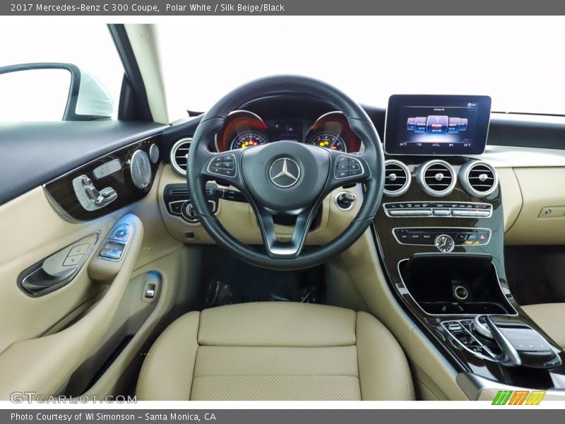 Polar White / Silk Beige/Black 2017 Mercedes-Benz C 300 Coupe
