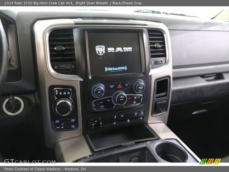 Bright Silver Metallic / Black/Diesel Gray 2014 Ram 1500 Big Horn Crew Cab 4x4