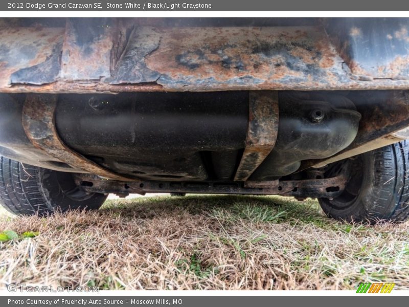 Stone White / Black/Light Graystone 2012 Dodge Grand Caravan SE