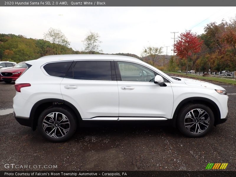 Quartz White / Black 2020 Hyundai Santa Fe SEL 2.0 AWD