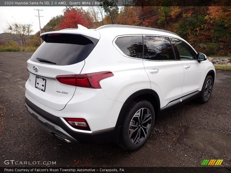 Quartz White / Black 2020 Hyundai Santa Fe SEL 2.0 AWD