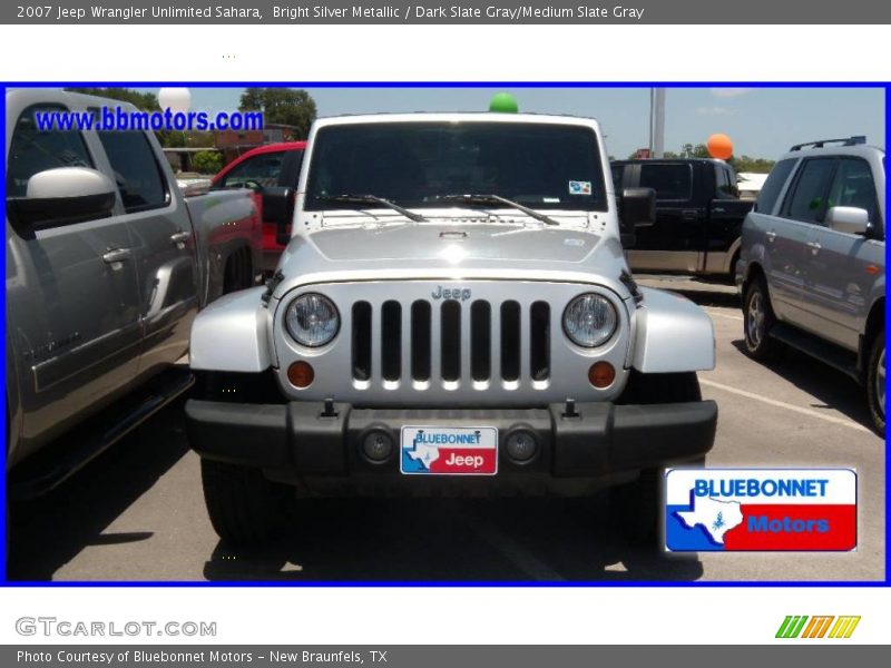Bright Silver Metallic / Dark Slate Gray/Medium Slate Gray 2007 Jeep Wrangler Unlimited Sahara