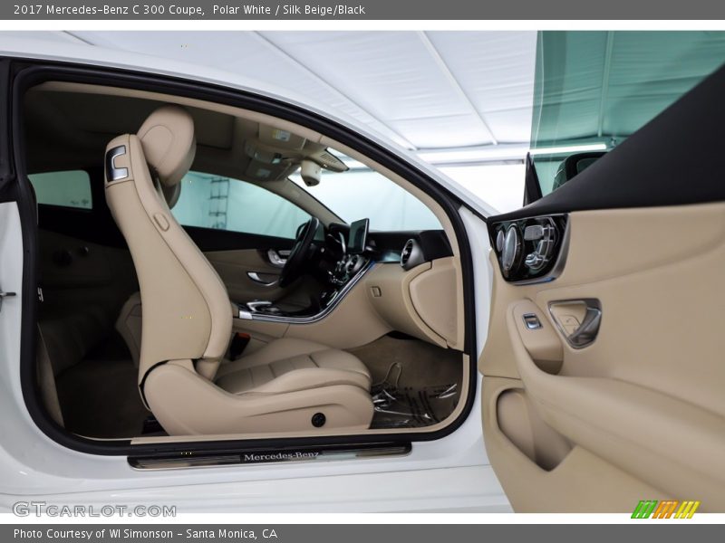 Polar White / Silk Beige/Black 2017 Mercedes-Benz C 300 Coupe