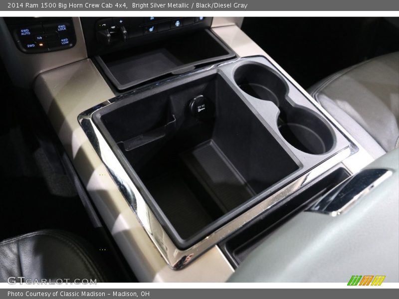 Bright Silver Metallic / Black/Diesel Gray 2014 Ram 1500 Big Horn Crew Cab 4x4