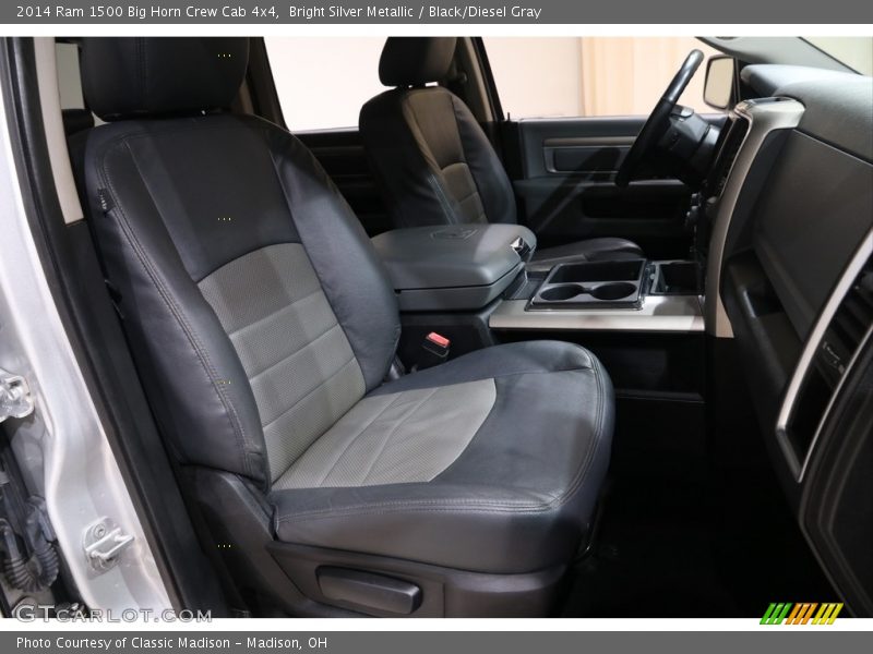 Bright Silver Metallic / Black/Diesel Gray 2014 Ram 1500 Big Horn Crew Cab 4x4