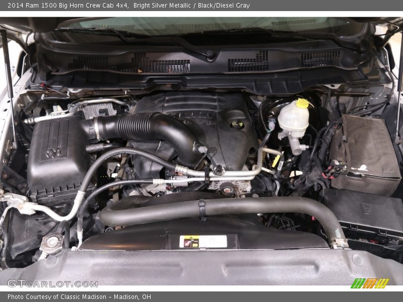 Bright Silver Metallic / Black/Diesel Gray 2014 Ram 1500 Big Horn Crew Cab 4x4