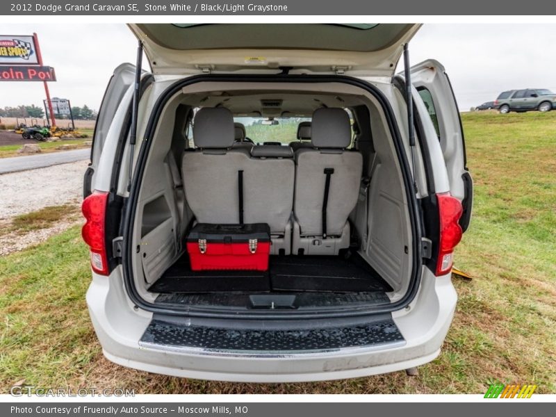 Stone White / Black/Light Graystone 2012 Dodge Grand Caravan SE