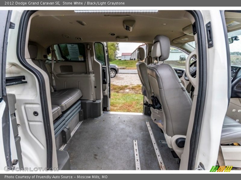 Stone White / Black/Light Graystone 2012 Dodge Grand Caravan SE