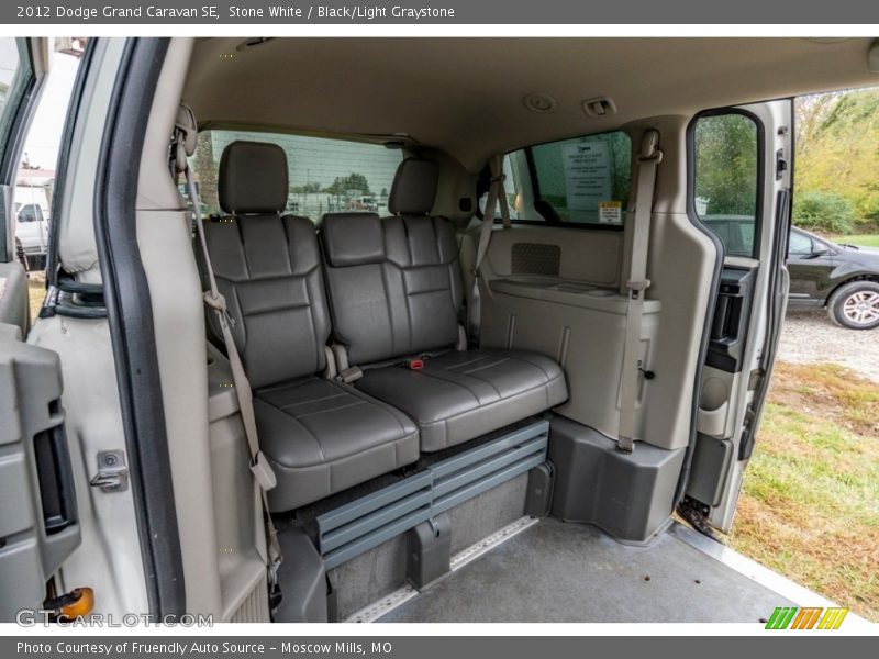 Stone White / Black/Light Graystone 2012 Dodge Grand Caravan SE
